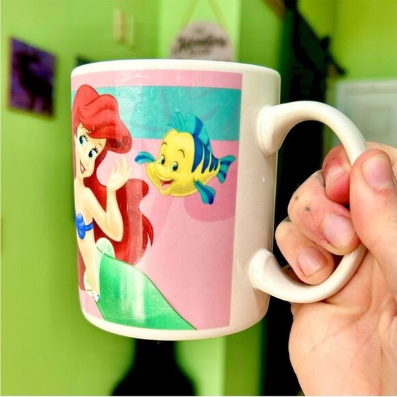 Vintage Disney The Little Mermaid Ariel Ceramic Kitchen Coffee Tea Fairytale Mug - Picture 4 of 9